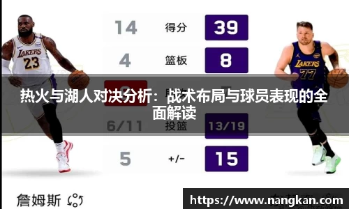 热火与湖人对决分析：战术布局与球员表现的全面解读